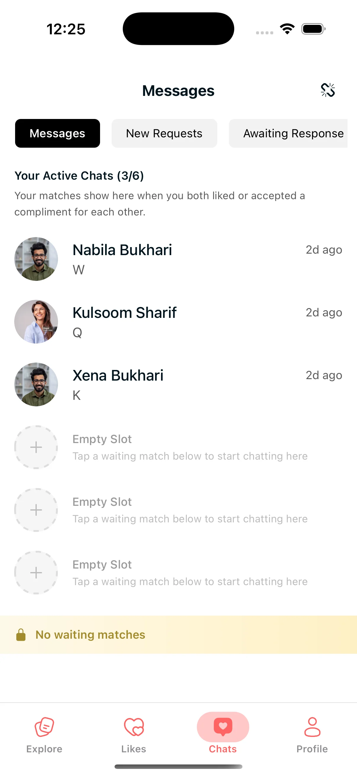 App screen